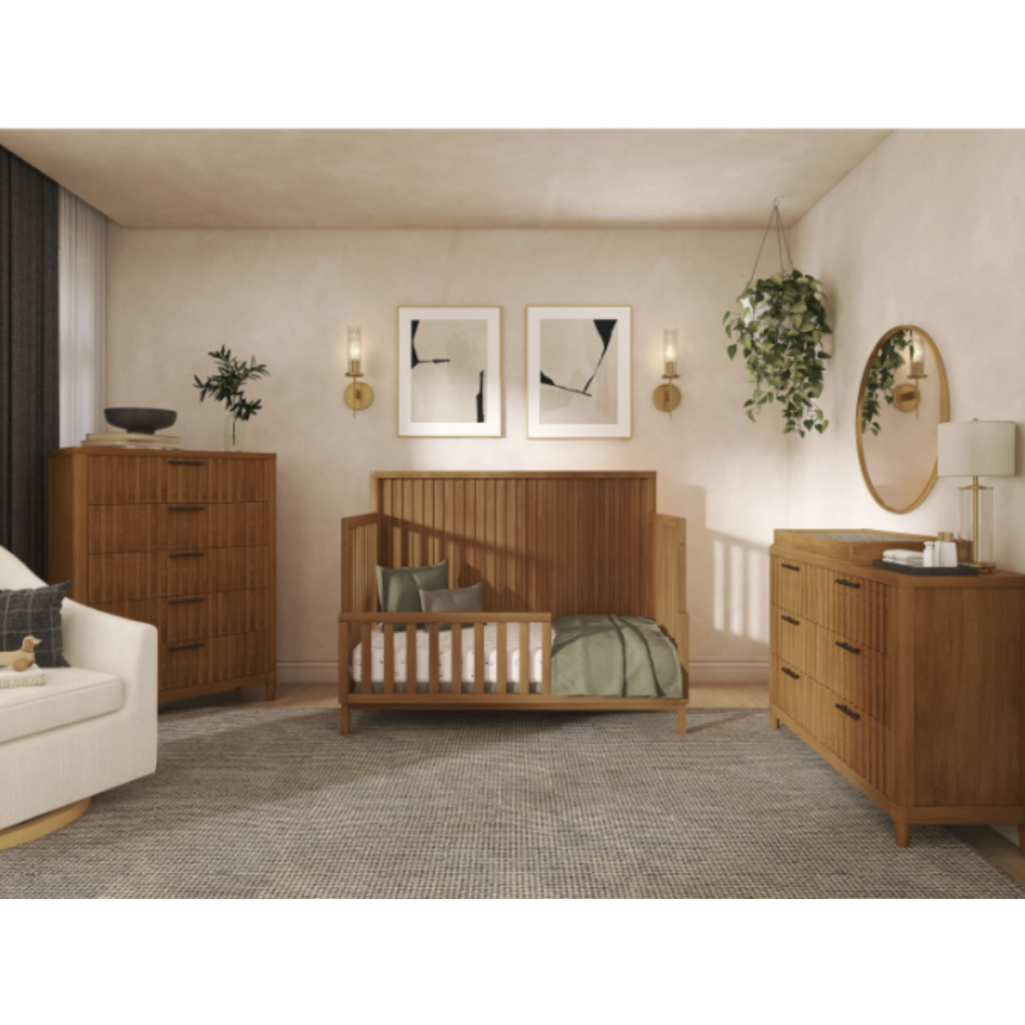 EVOLUR Flynn 5-in-1 Convertible Crib