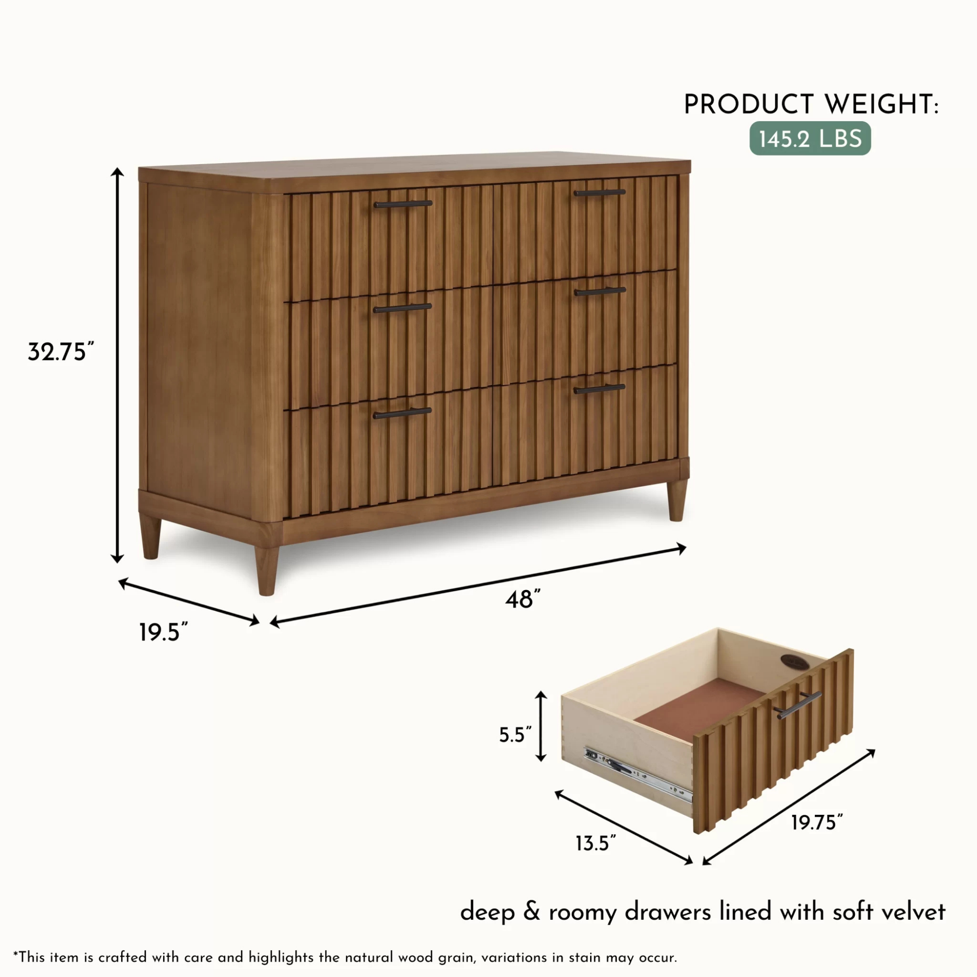 EVOLUR Flynn Double Dresser