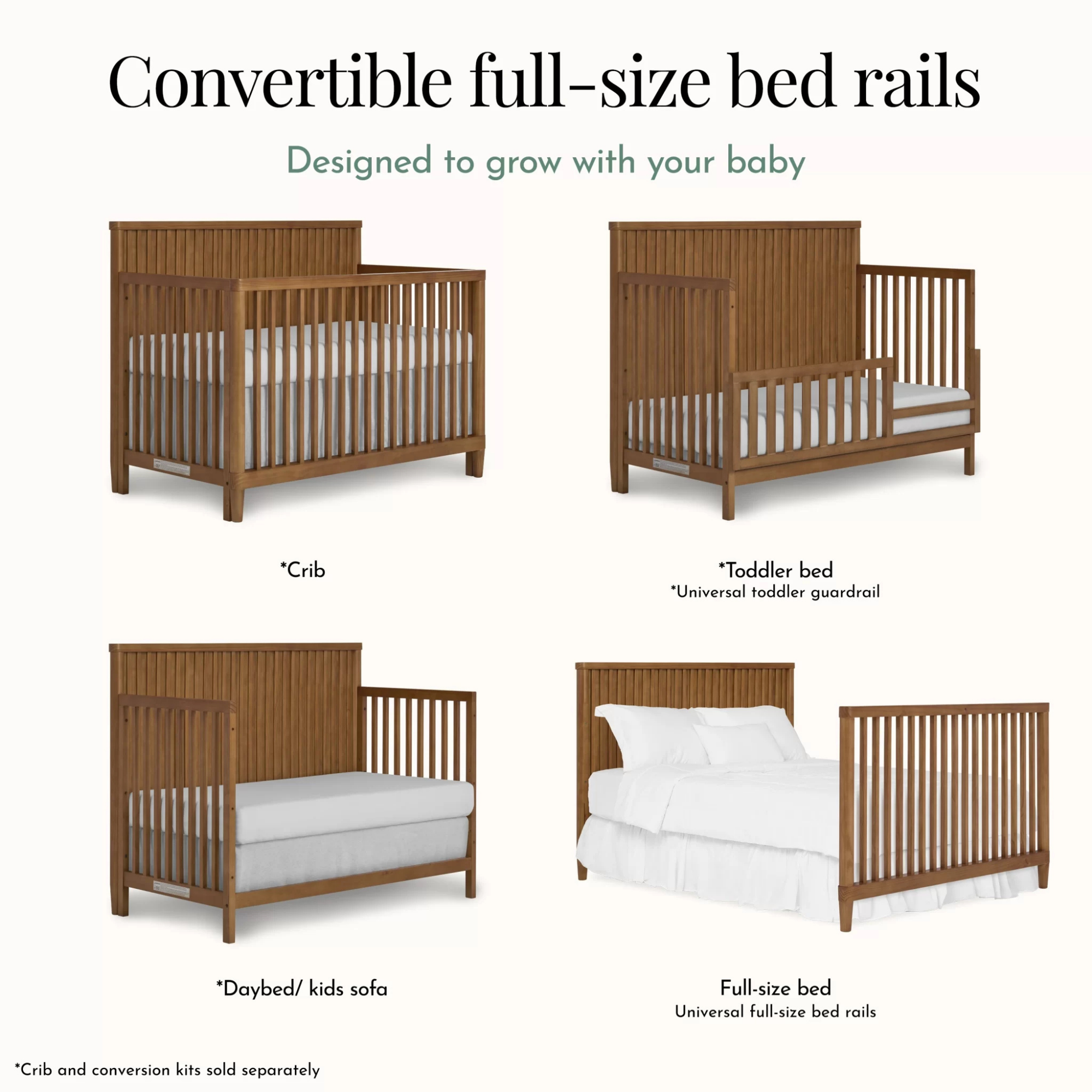 EVOLUR Flynn Full Size Bed Rail