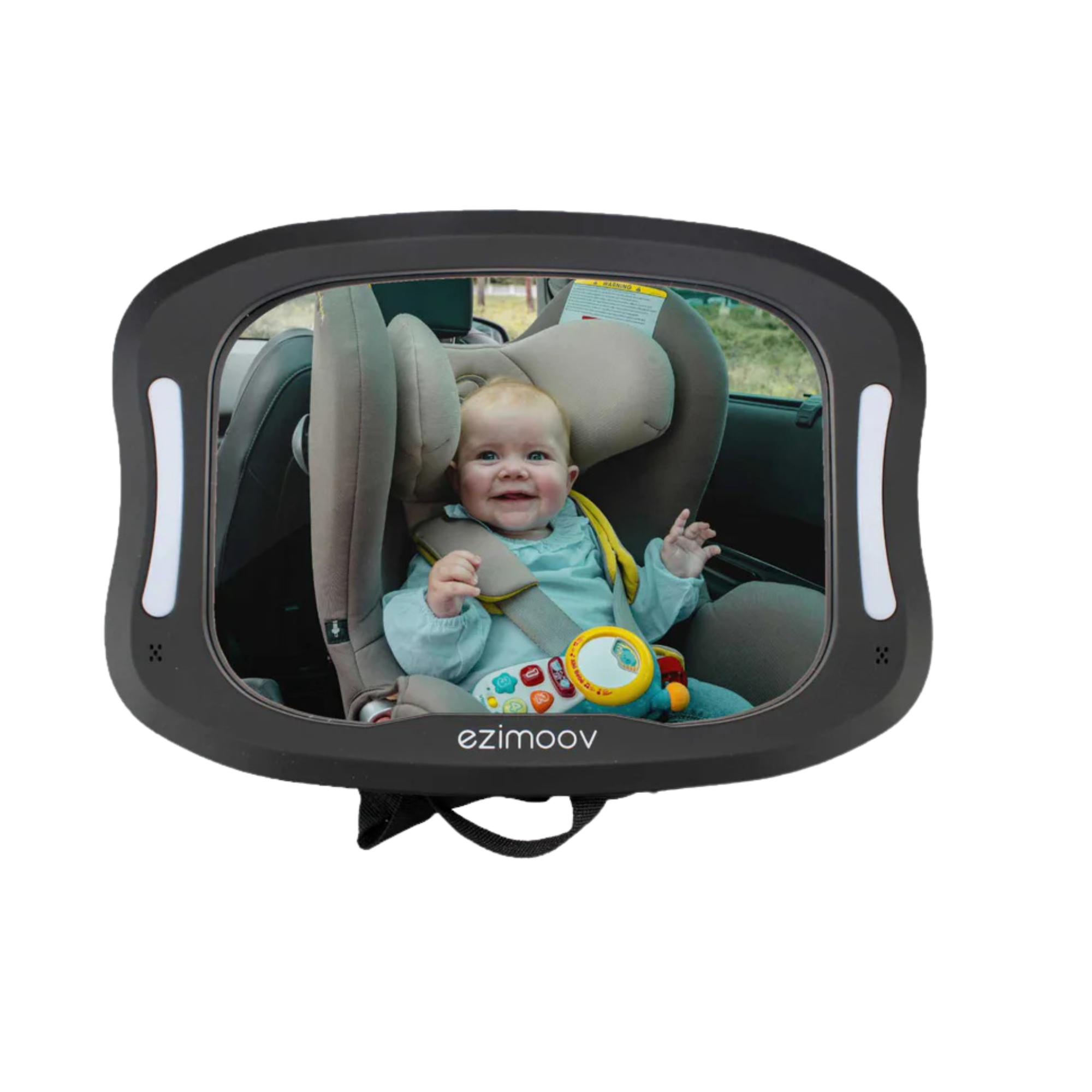 EZIMOOV Baby Car Mirror with LED Light