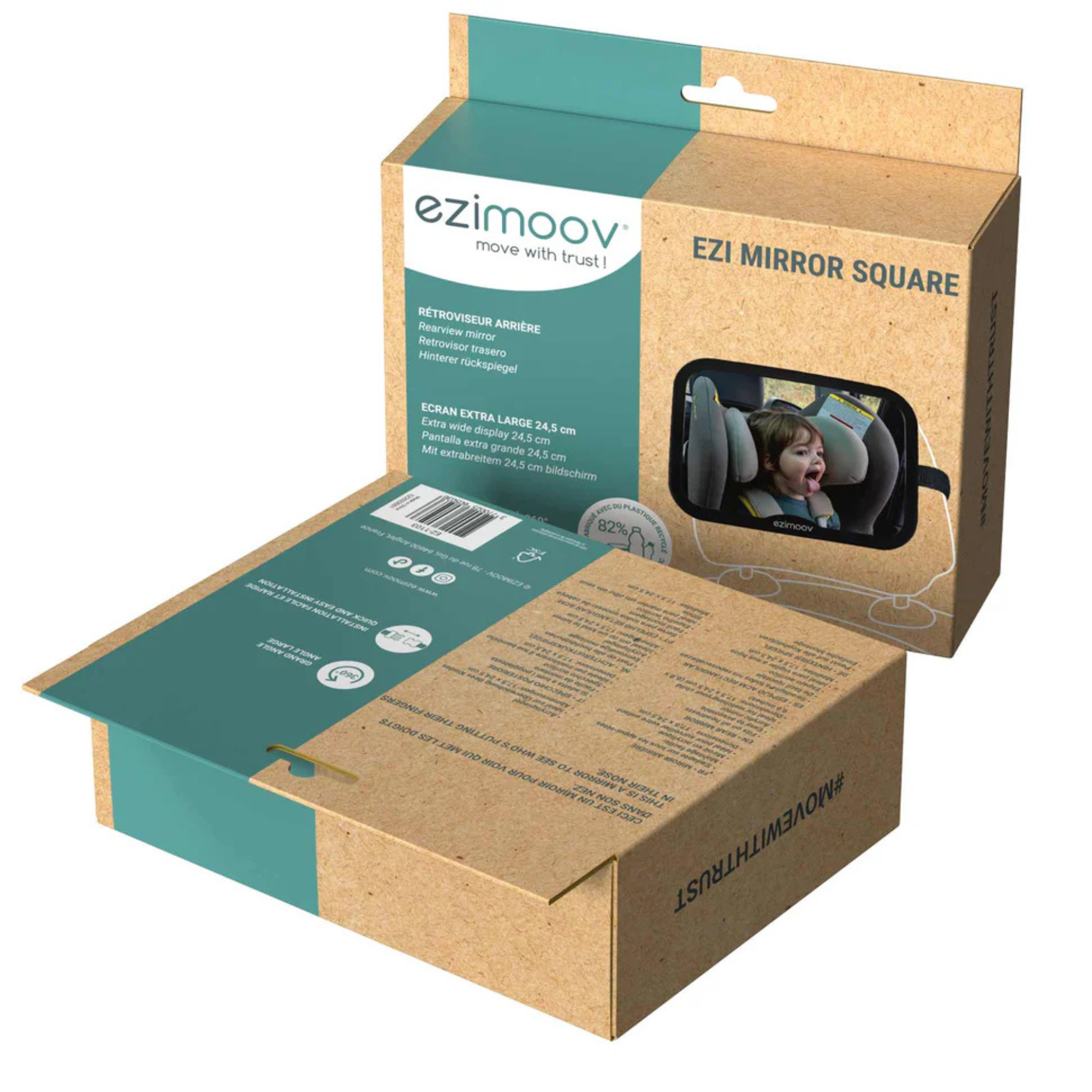 Rétroviseur de voiture arrière EZIMOOV réglable à 360°