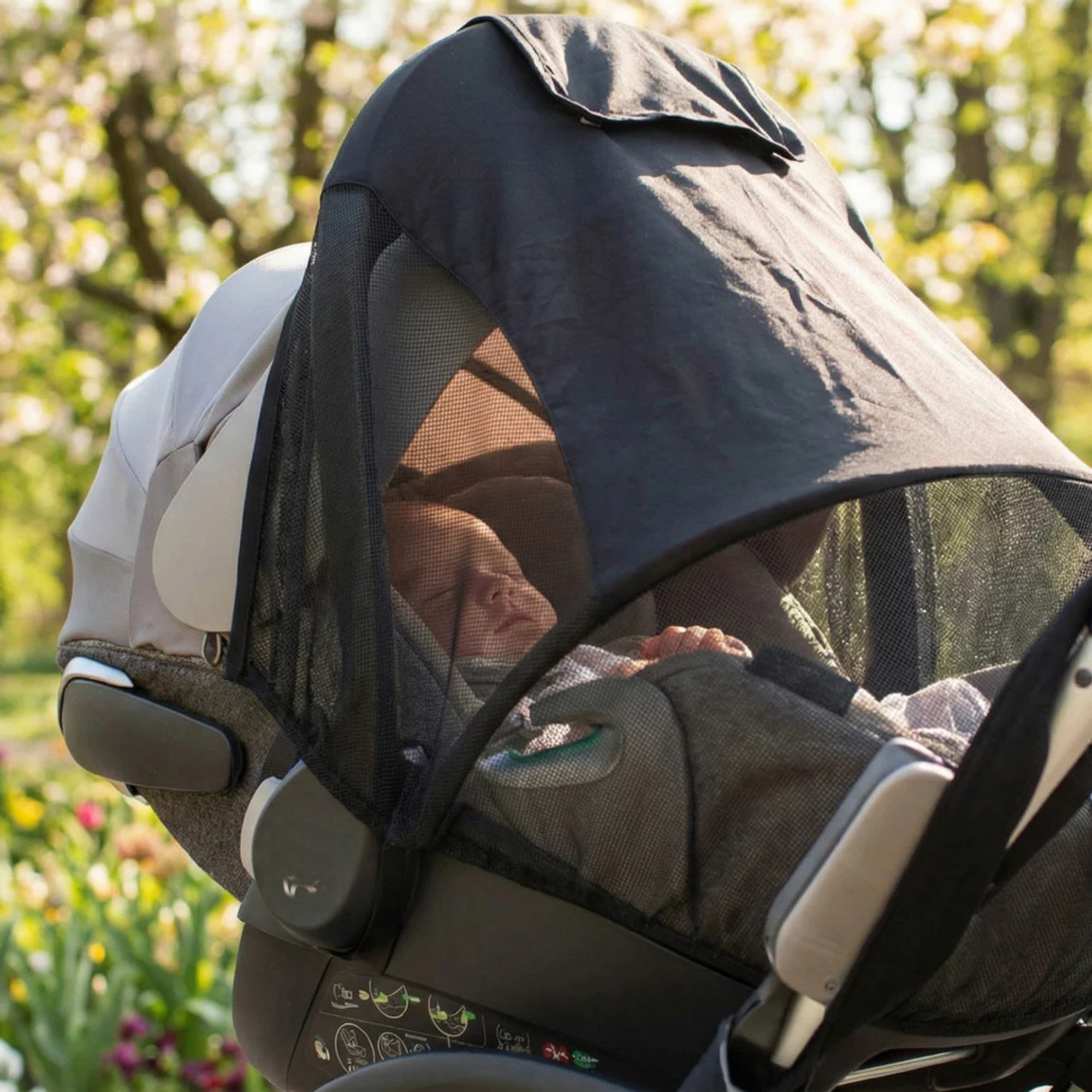 EZIMOOV Breathable Sunshade for Infant Car Seat