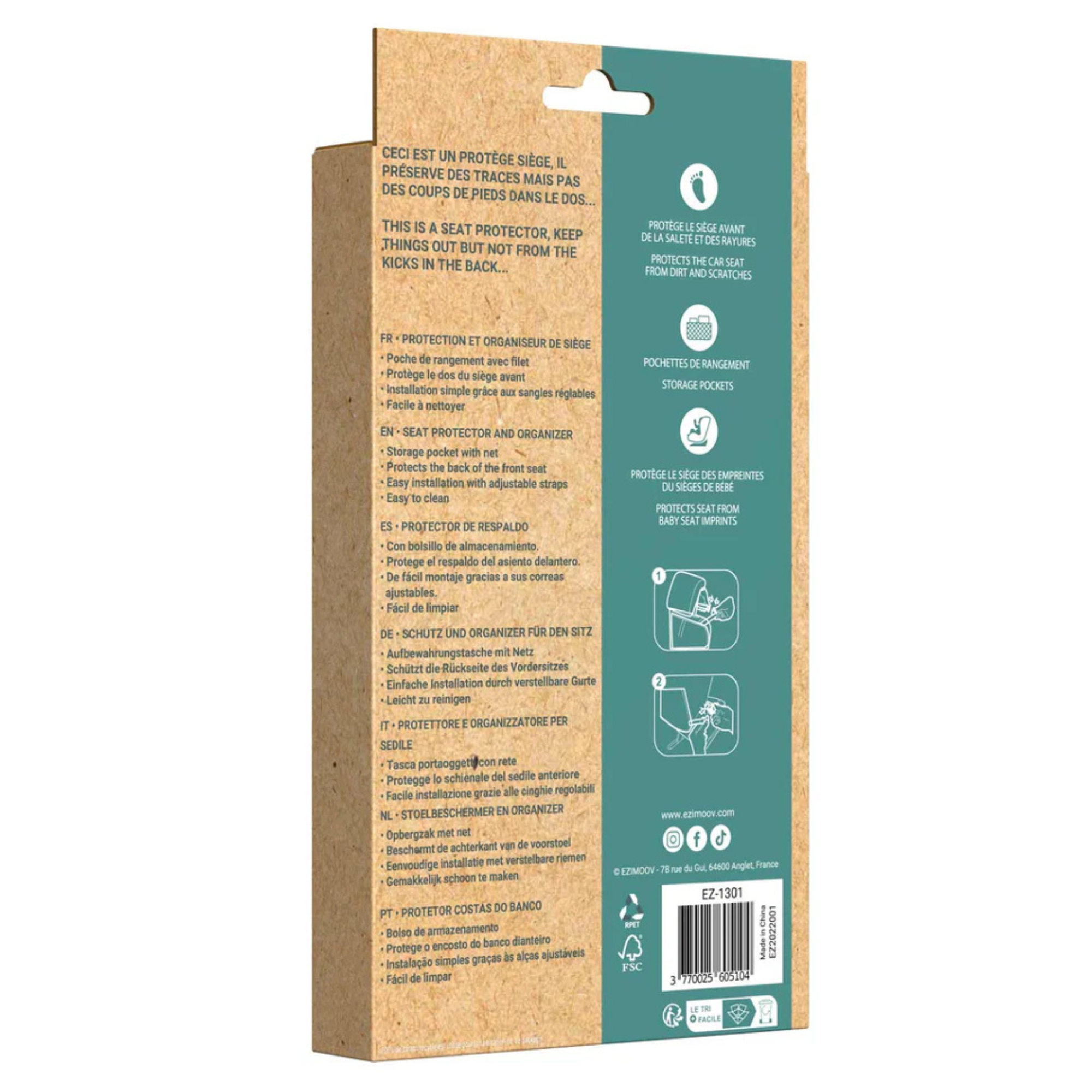 EZIMOOV Classic Car Seat Organizer