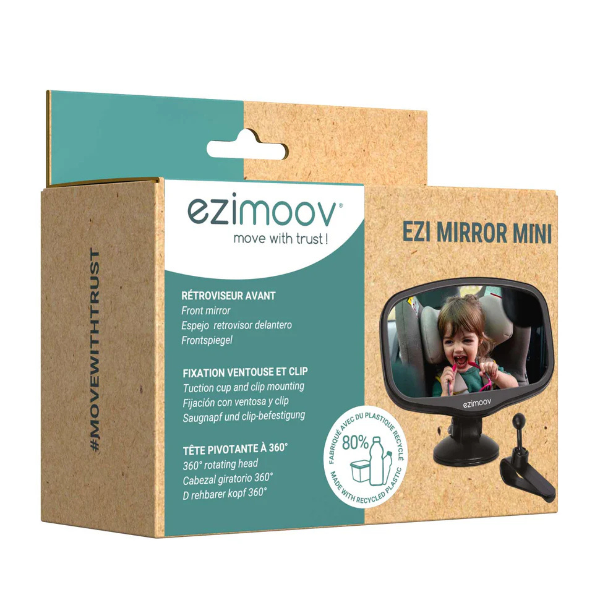 EZIMOOV Front Rear View Mirror
