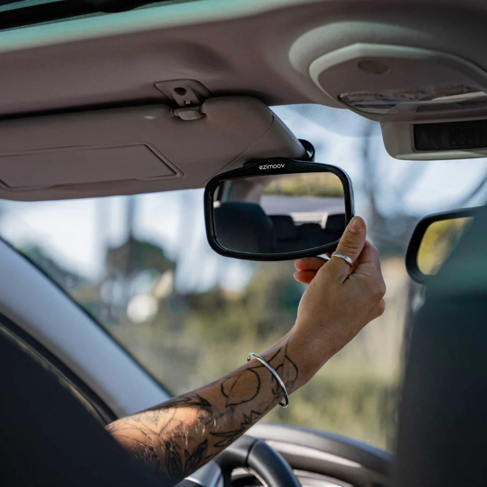 EZIMOOV Front Rear View Mirror