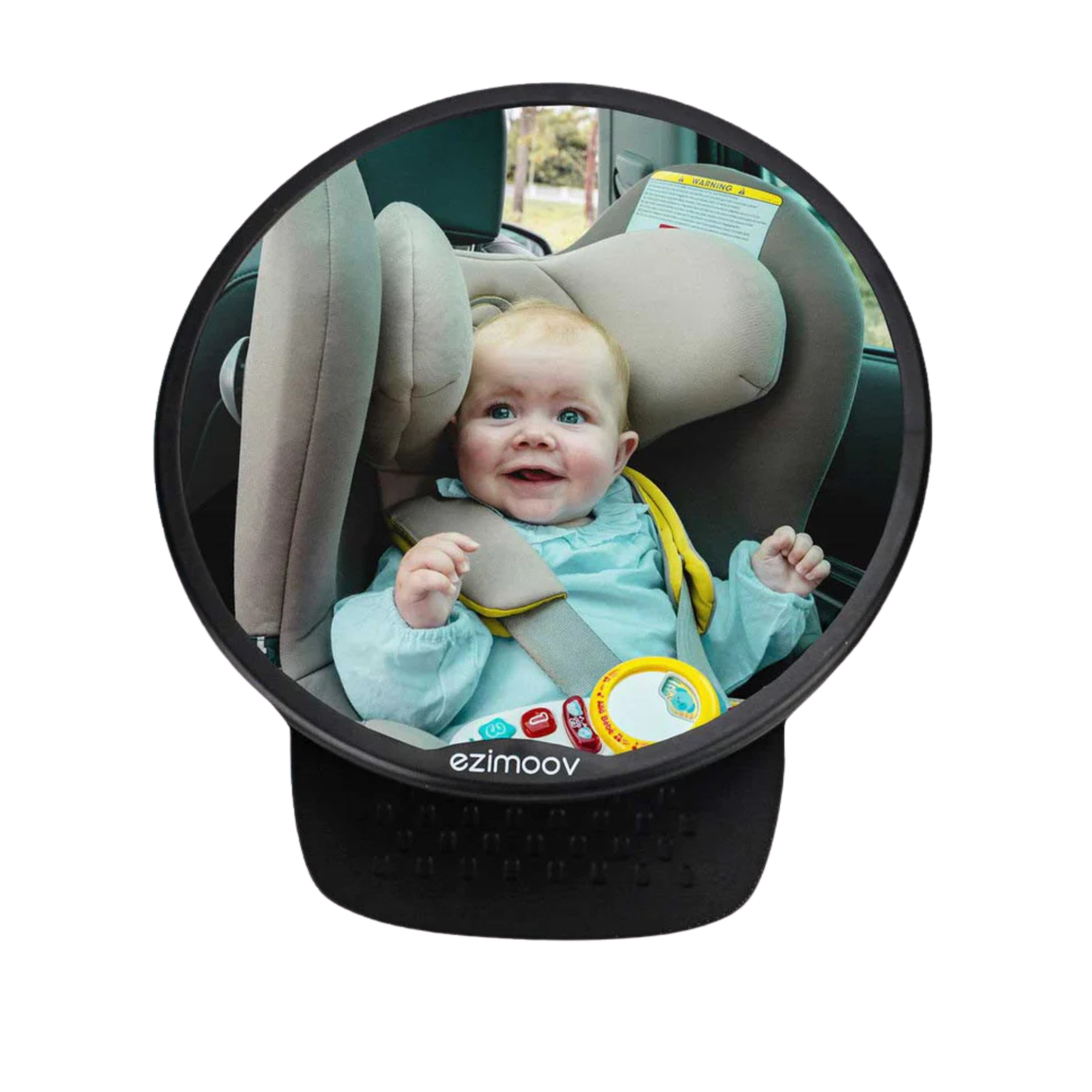 EZIMOOV Round Rear Facing Car Seat Mirror