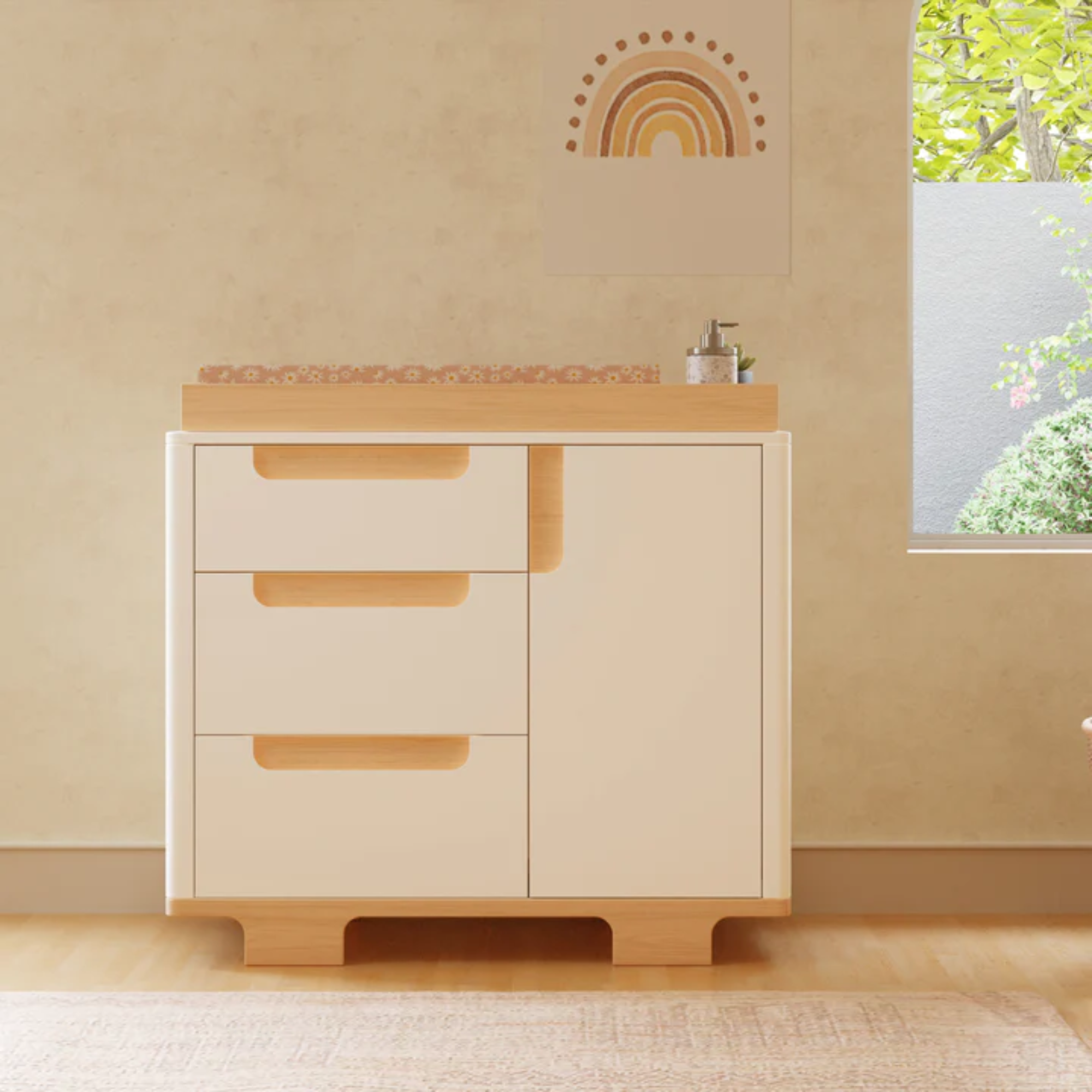 BABYLETTO Commode à langer 3 tiroirs Yuzu