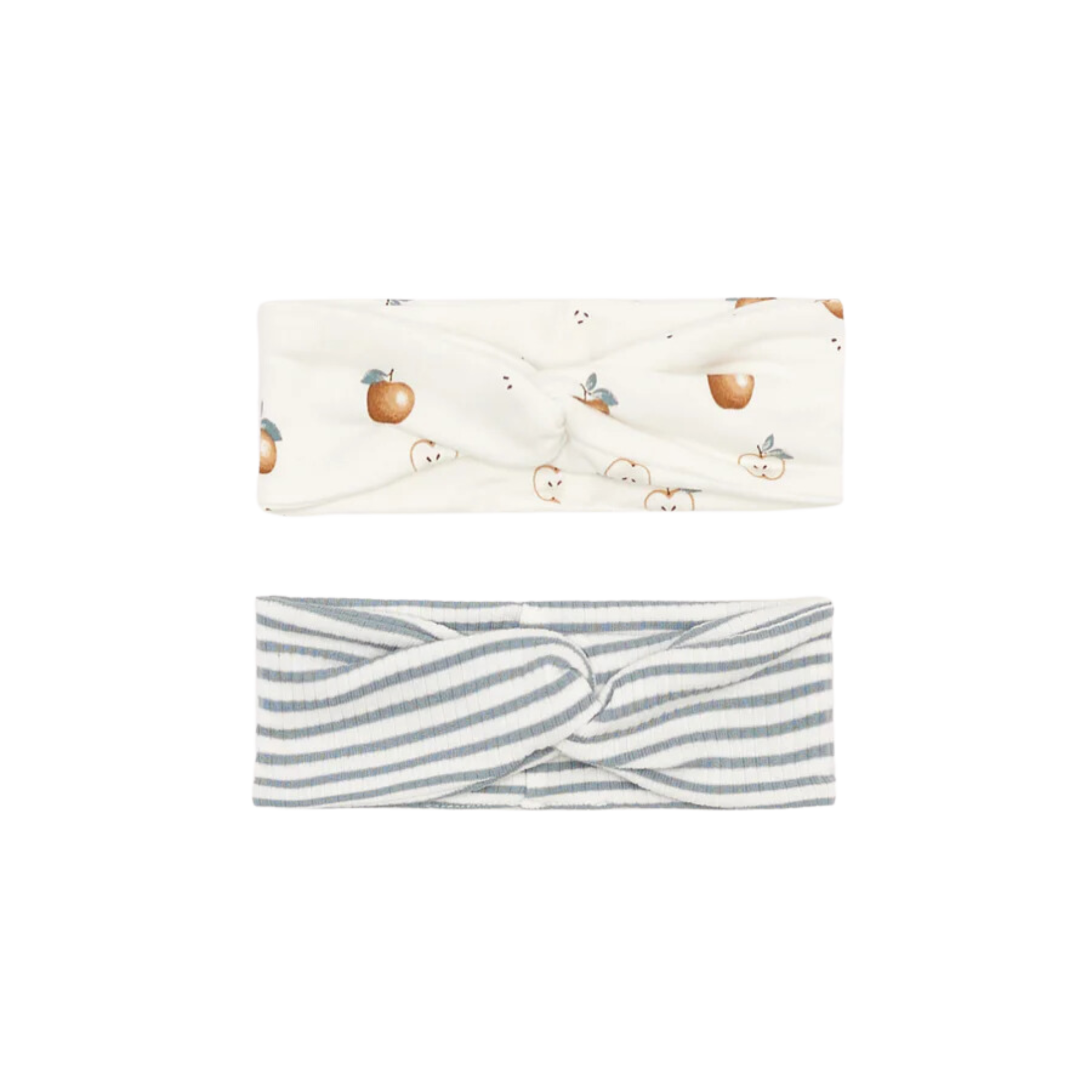 FIRSTS Apples/Slate Striped Headbands (2 Pk)