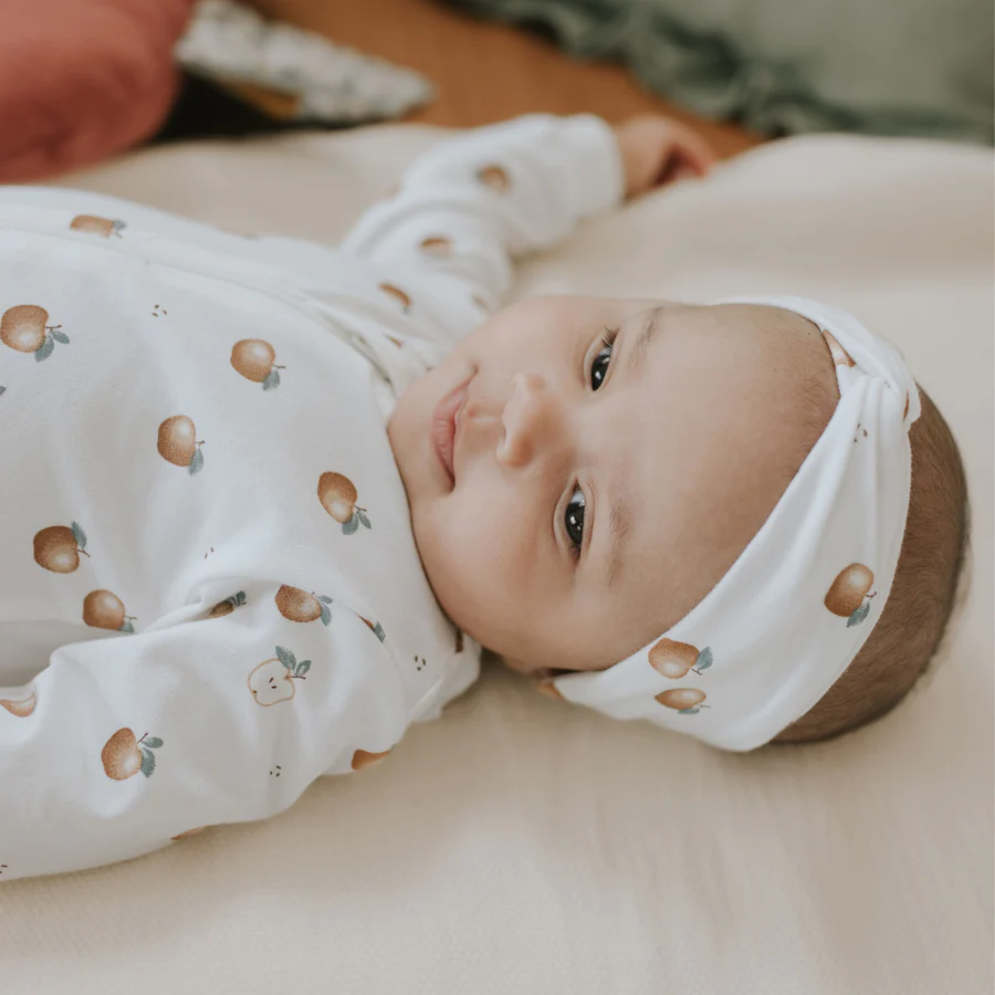 FIRSTS Apples/Slate Striped Headbands (2 Pk)