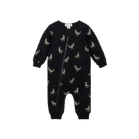 Thumbnail for MILES THE LABEL T-Rex Print on Black Playsuit