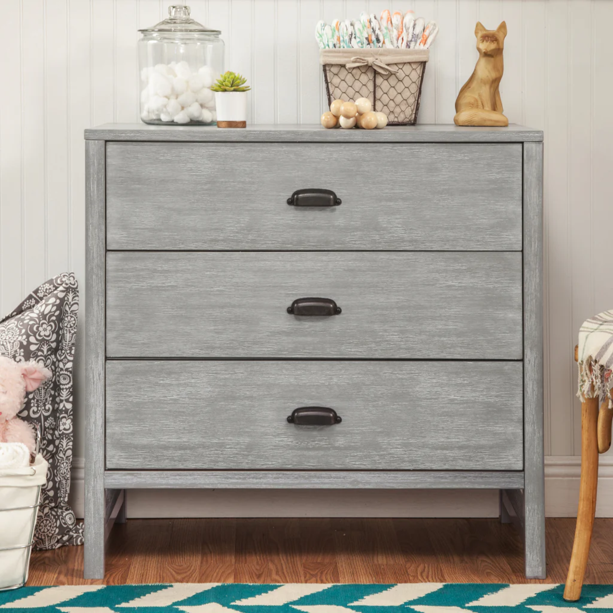 DAVINCI Fairway 3-Drawer Dresser - Rustic Grey