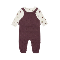 Thumbnail for FIRSTS Huckleberry Sweater Knit Overall Set