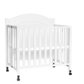 DAVINCI Charlie Folding Portable 3-in-1 Mini Crib - White