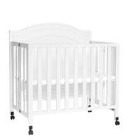 Vignette pour DAVINCI Mini lit de bébé portatif 3-en-1 pliable Charlie - Blanc