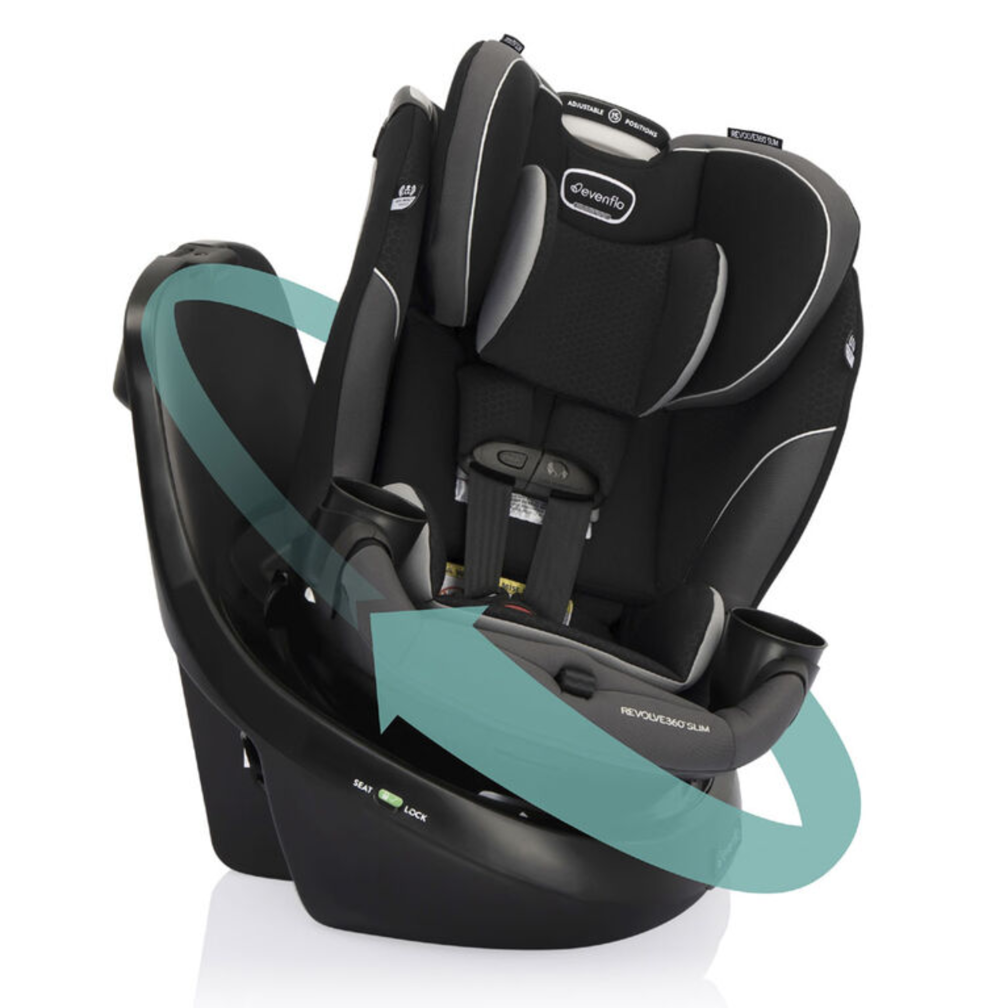 EVENFLO Revolve360 SLIM Rotational Convertible Car Seat - Canton