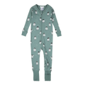FIRSTS Baby Penguin Print on Teal Convertible Sleeper