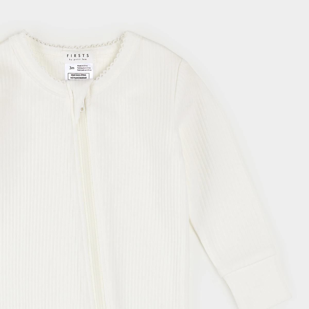 FIRSTS Beige Ribbed Sleeper