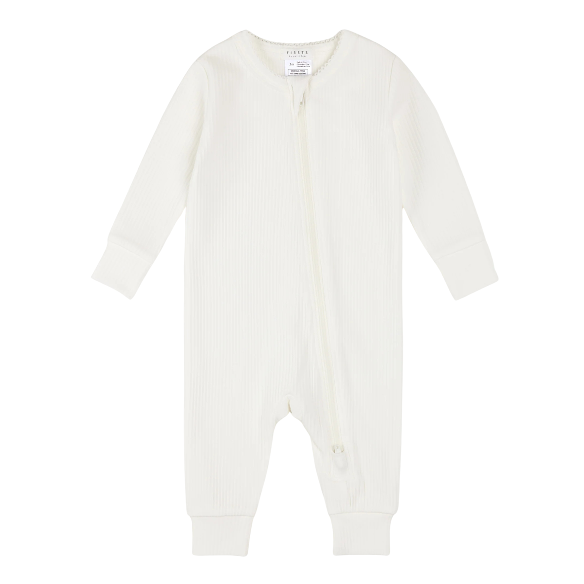 FIRSTS Beige Ribbed Sleeper