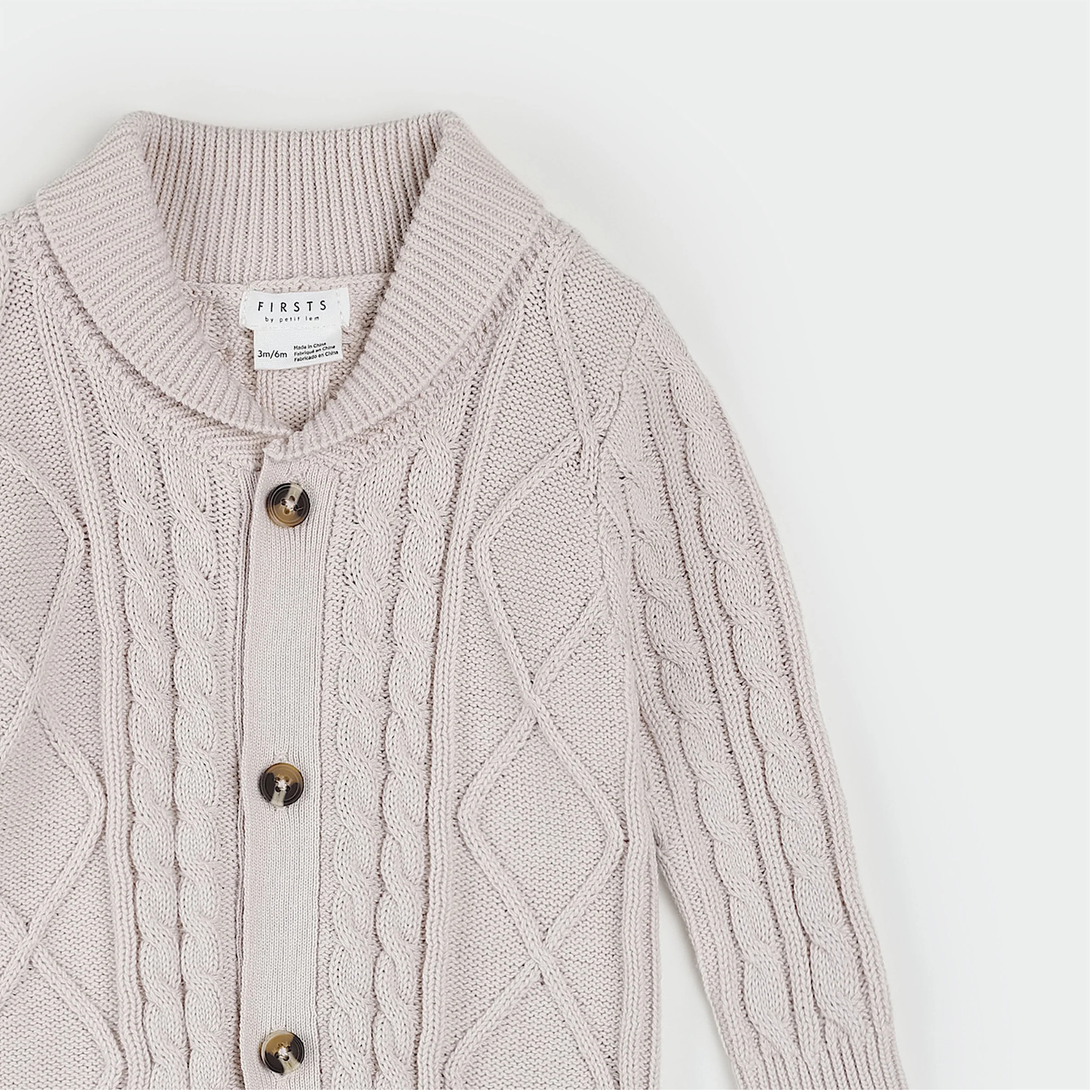FIRSTS Beige Sweater Knit Playsuit