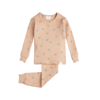 Thumbnail for FIRSTS Butterlfy Print on Ribbed Sirocco Infant PJ Set