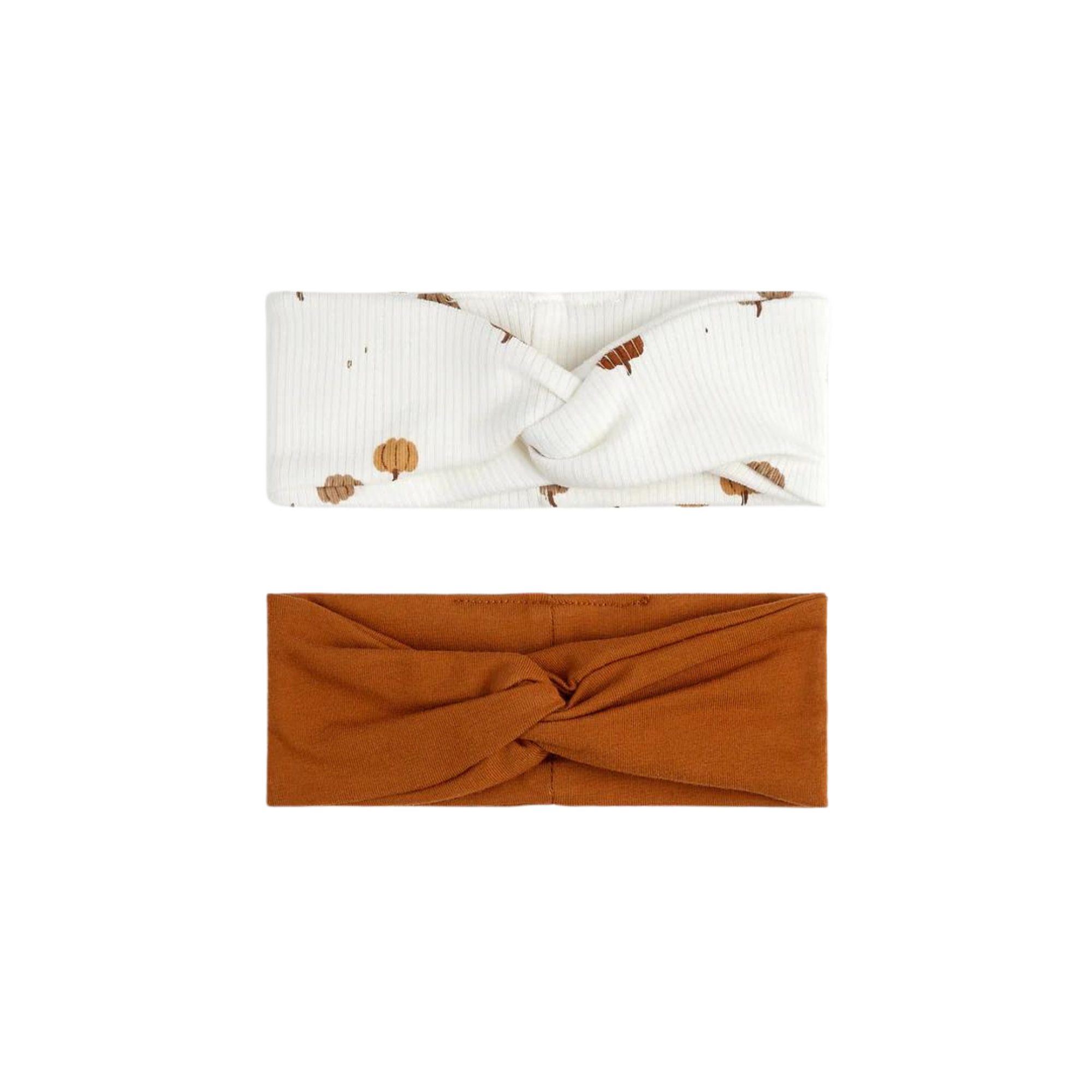FIRSTS Caramel and Pumpkin Print Headbands