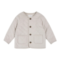 FIRSTS Crème Corduroy Quilted Cardigan