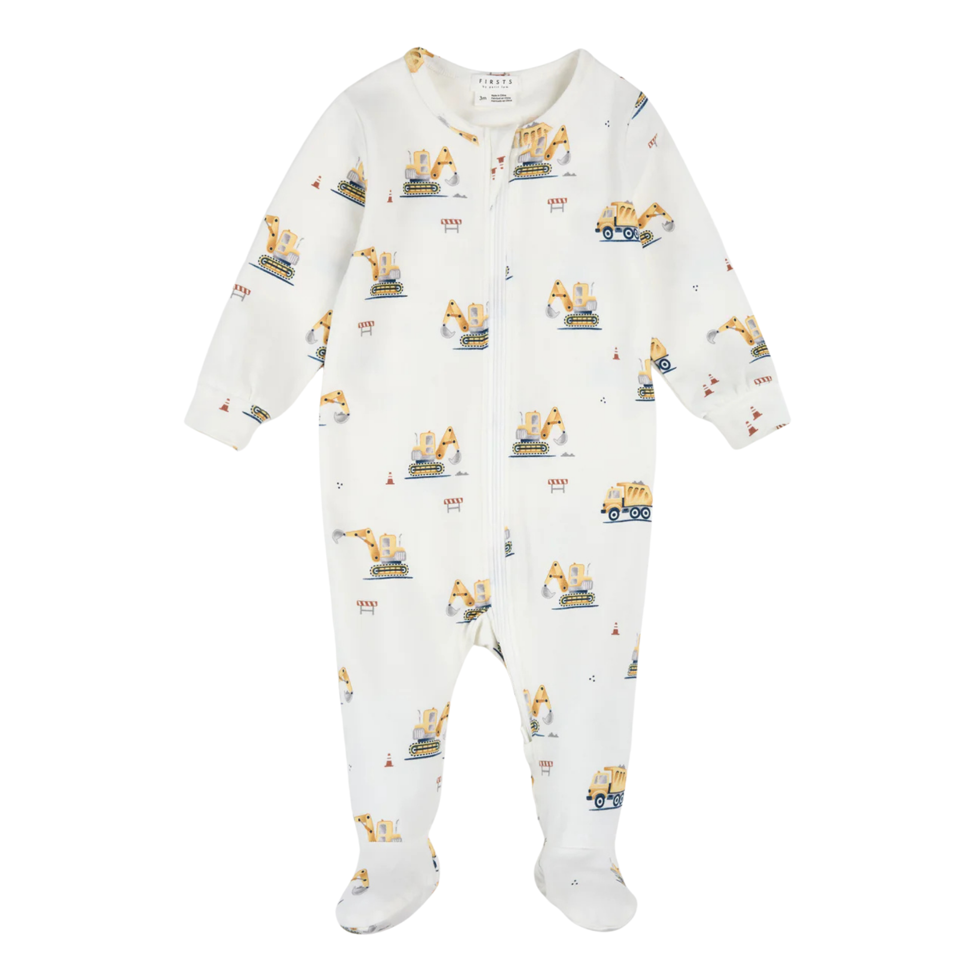 FIRSTS Empeigne à pieds imprimé Diggers blanc cassé