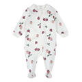 Imprimé figues FIRSTS sur pyjama blanc cassé