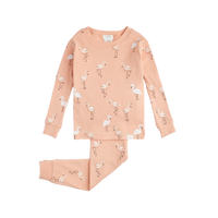 Vignette pour FIRSTS Ensemble pyjama pour bébé Papaya à imprimé flamant rose