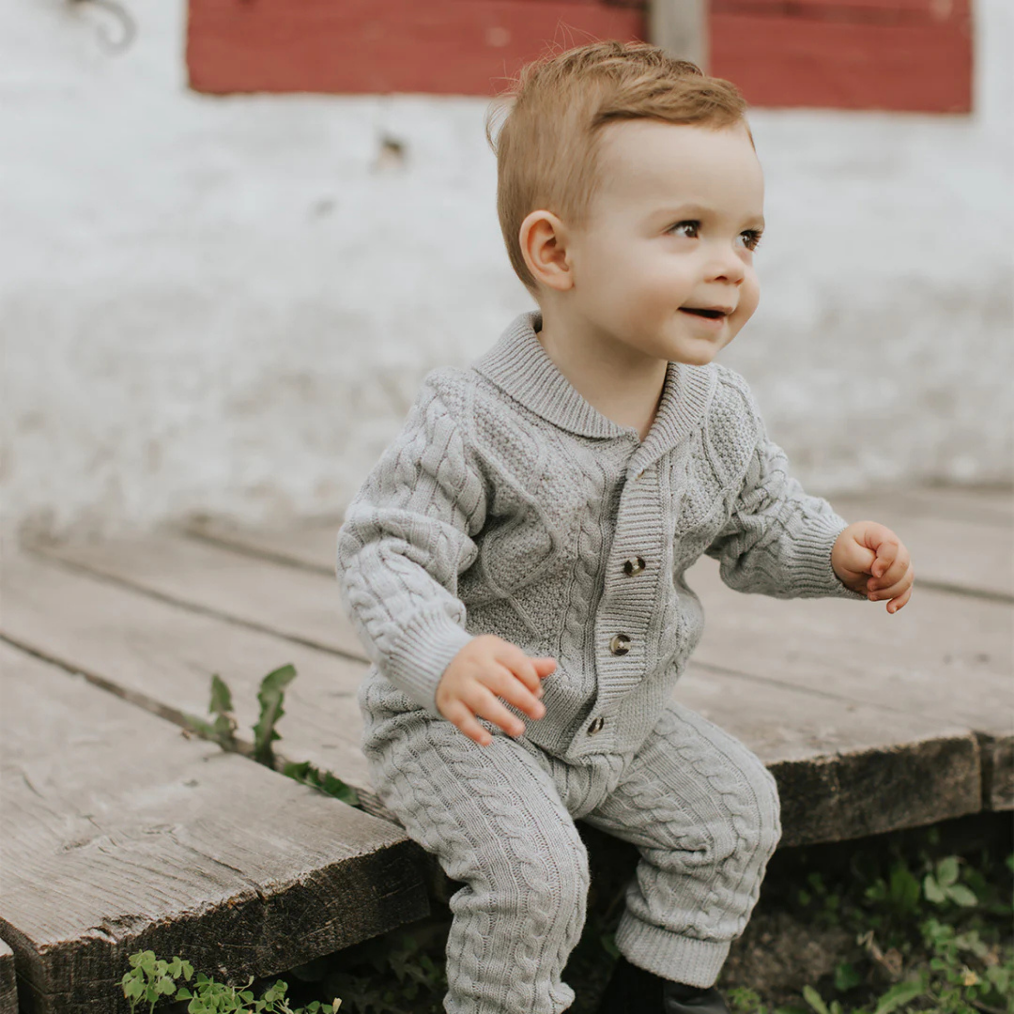 FIRSTS Grey Knit Leggings