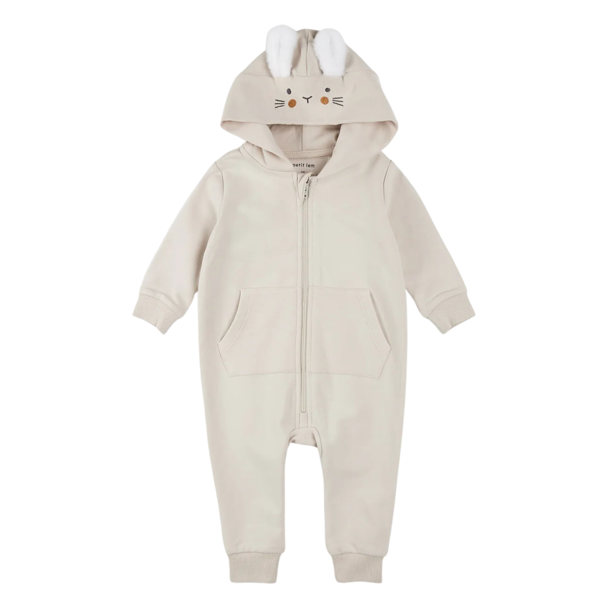 Combinaison à capuche couleur crème motif lapin FIRSTS 