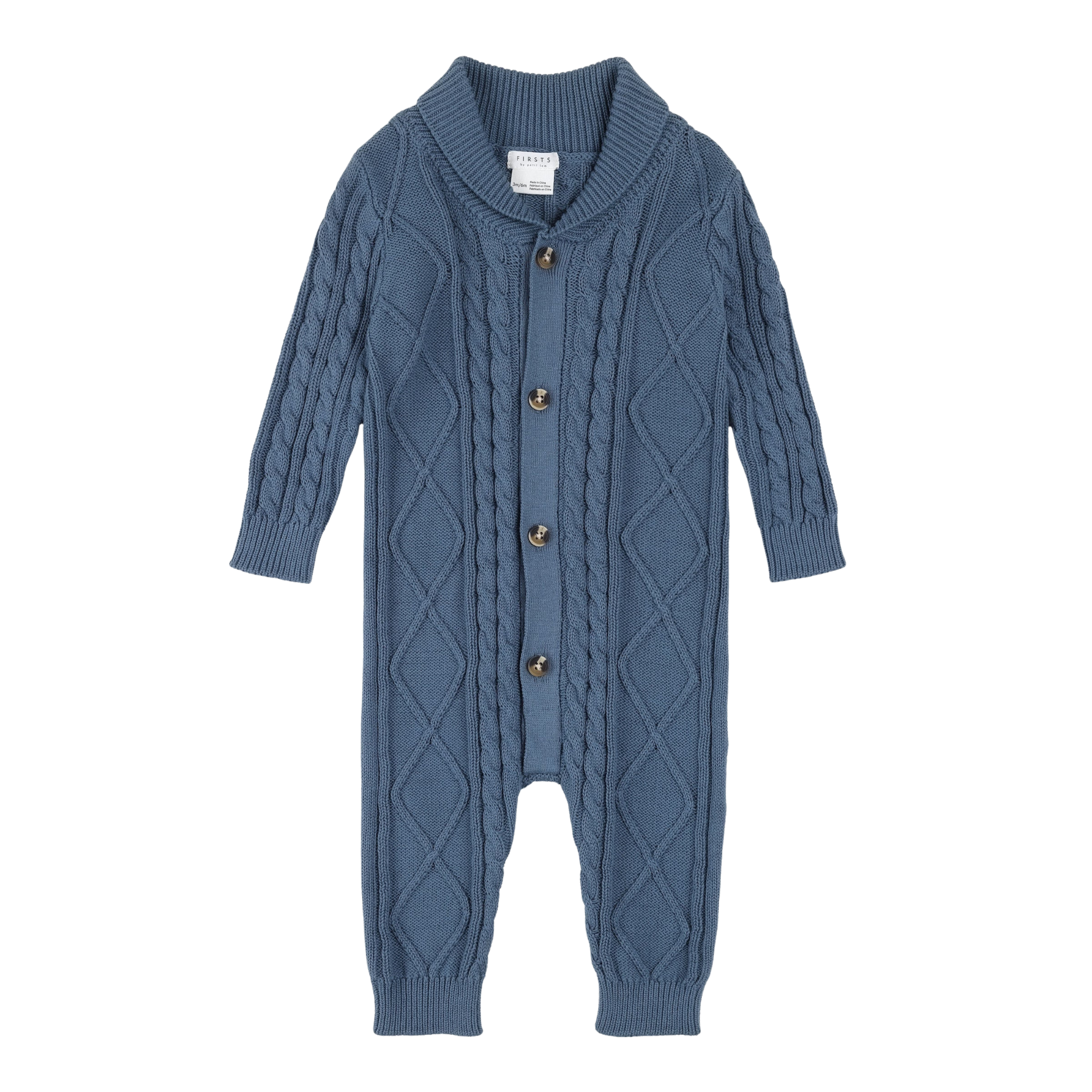 FIRSTS Indigo Sweater Knit Playsuit