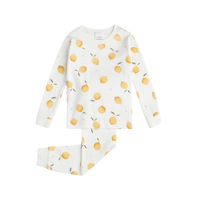 Vignette pour FIRSTS Ensemble pyjama pour bébé blanc cassé à imprimé citron