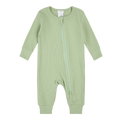 Pyjama côtelé en modal vert clair FIRSTS