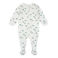 Pyjama à pieds crème imprimé petits poissons FIRSTS