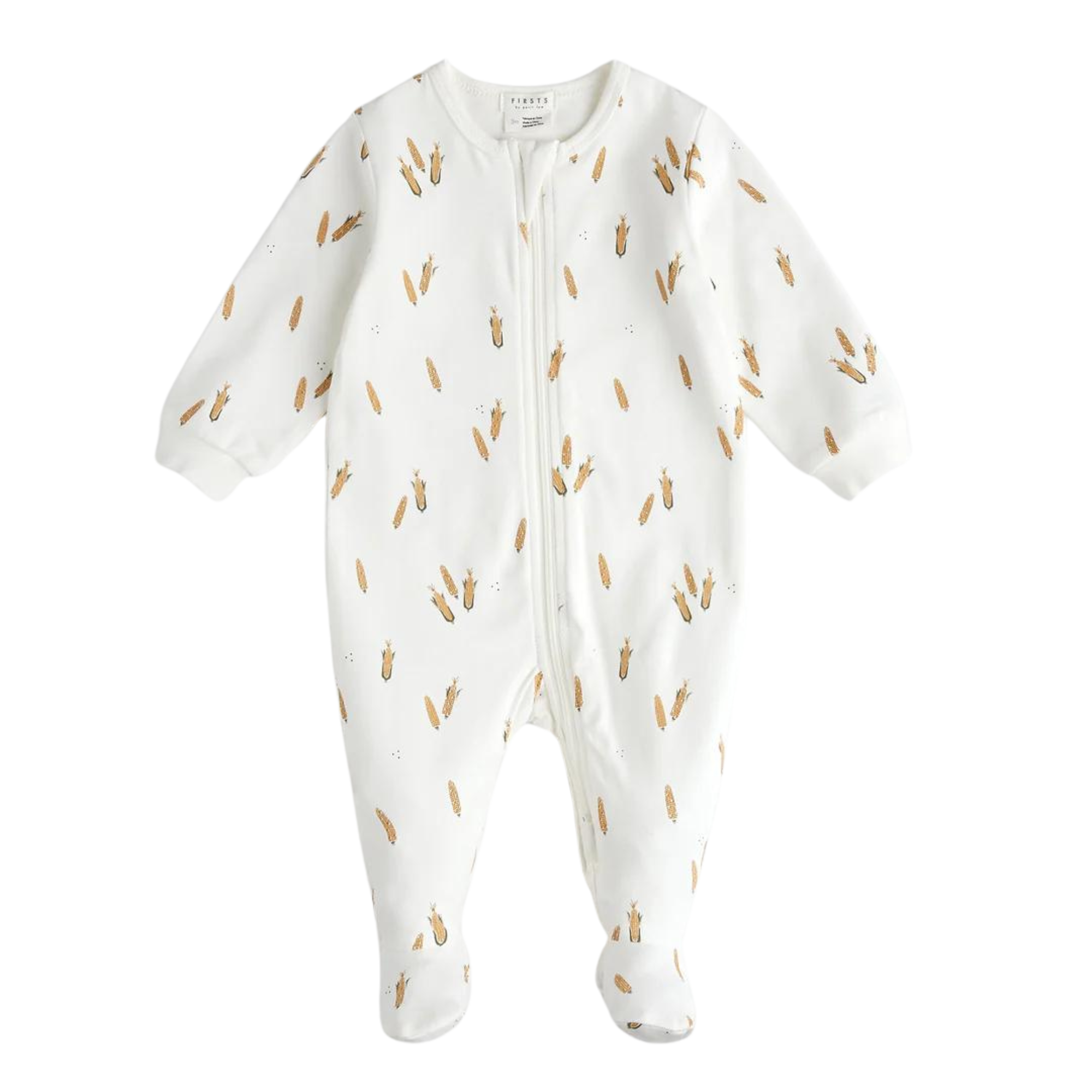 FIRSTS Maize Print on Off-White Sleeper