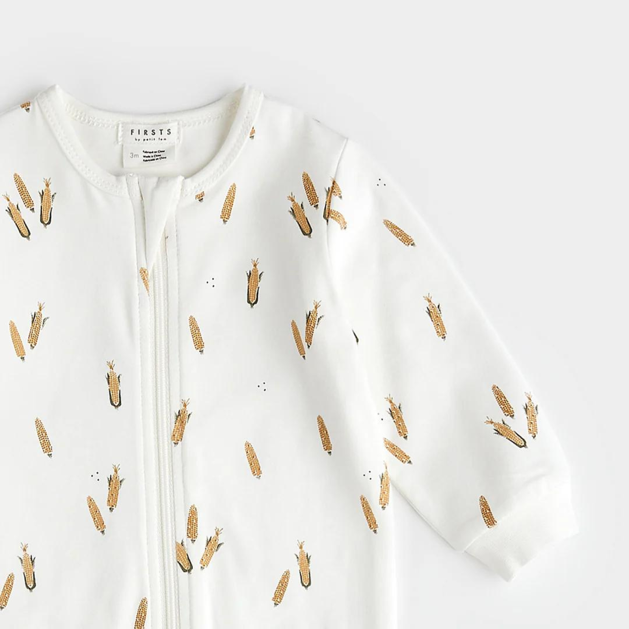 FIRSTS Maize Print on Off-White Sleeper