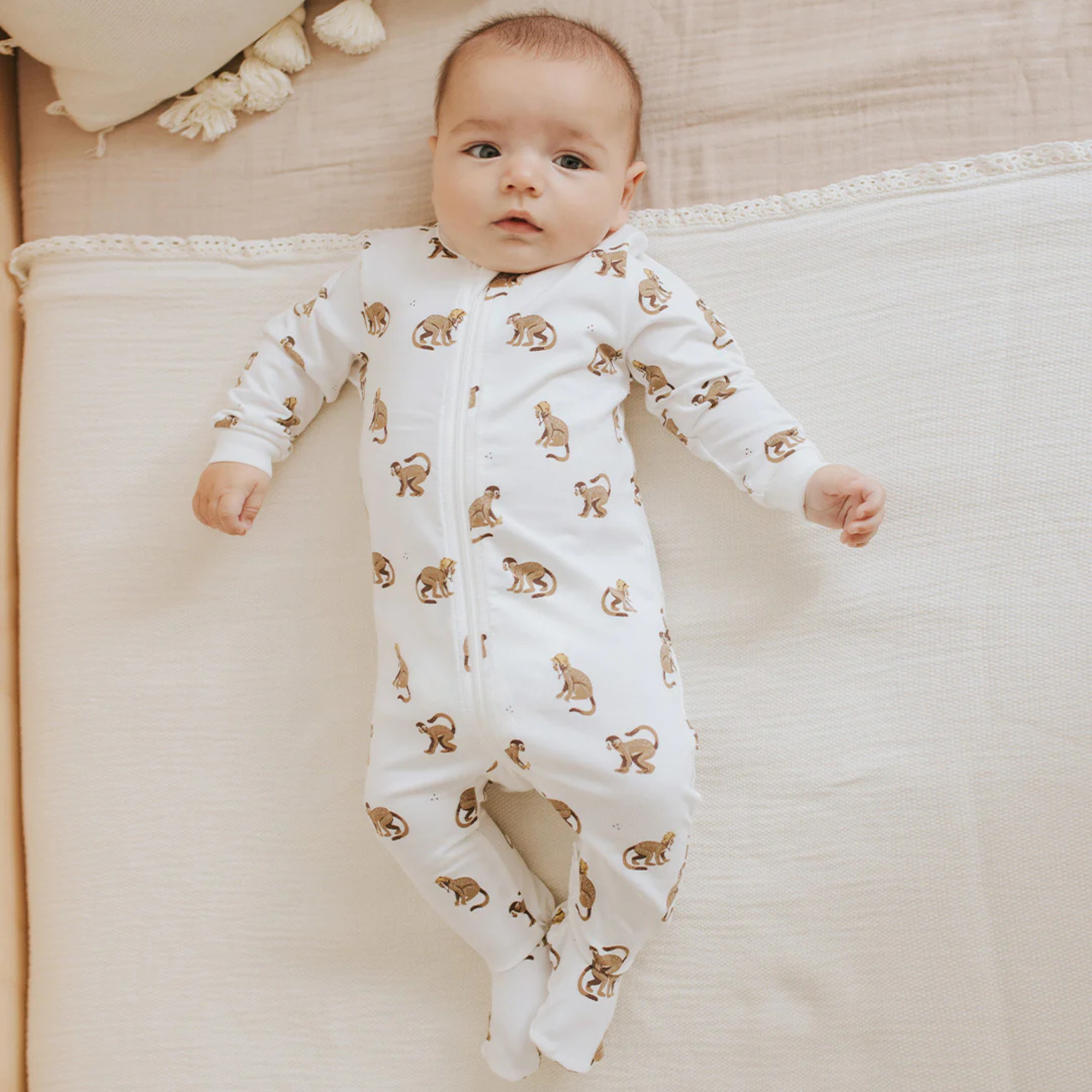 FIRSTS Monkey Print Sleeper