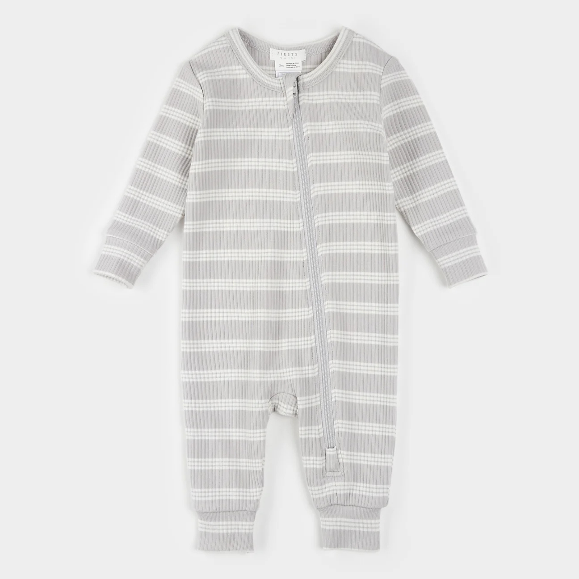 FIRSTS Multistriped Lunar Rock Modal Rib Sleeper