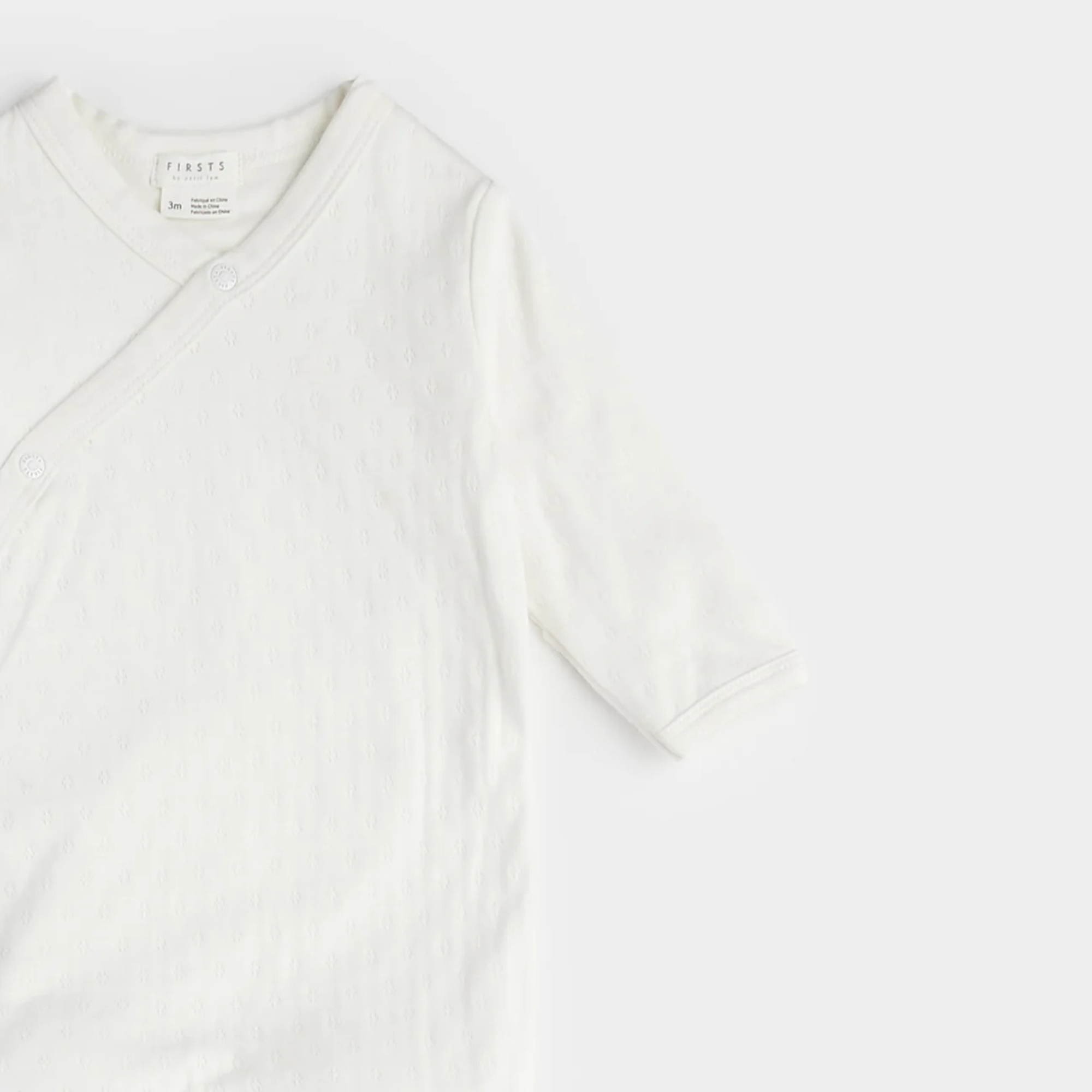 FIRSTS Off-White Pointelle Knit Cross Body Sleeper