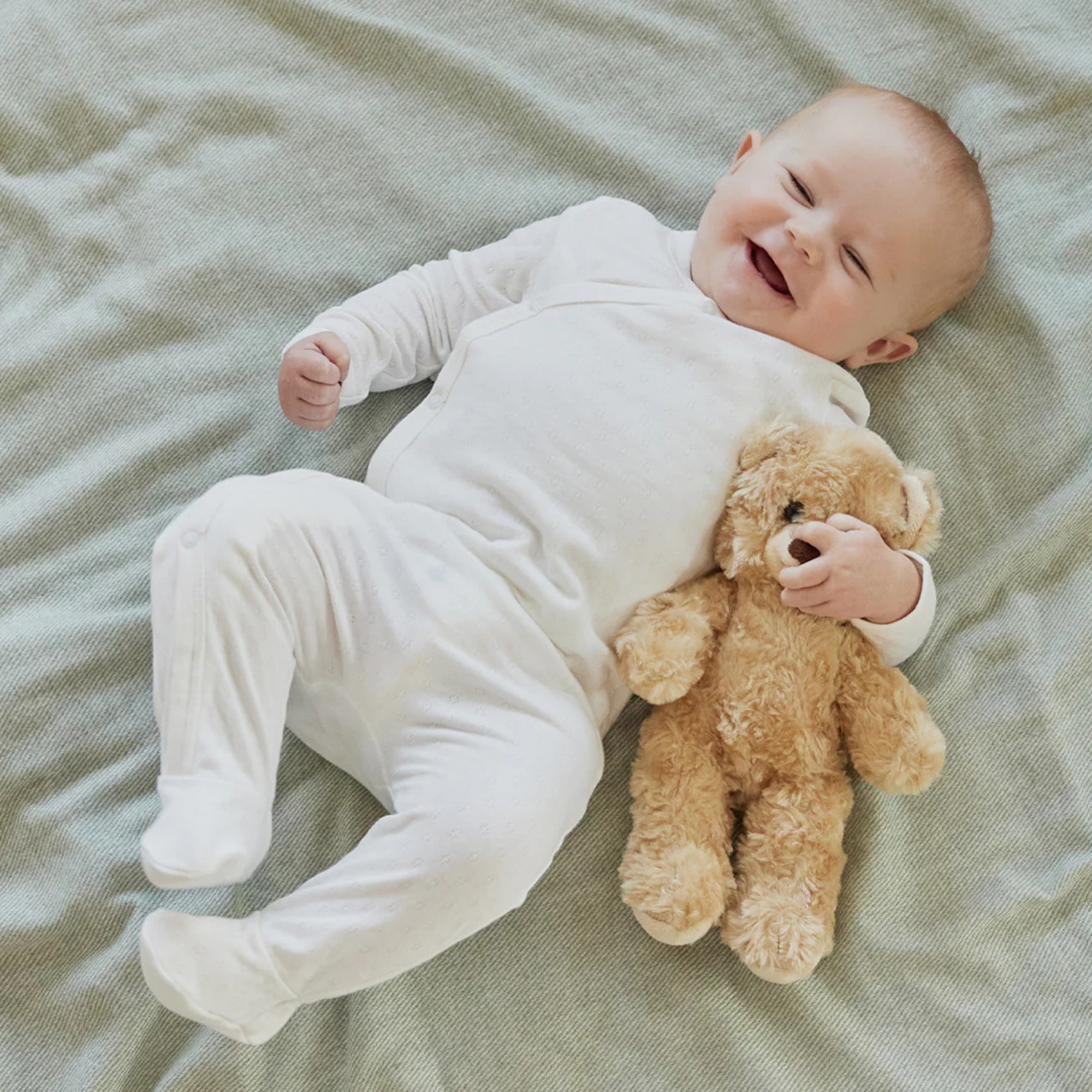 FIRSTS Off-White Pointelle Knit Cross Body Sleeper