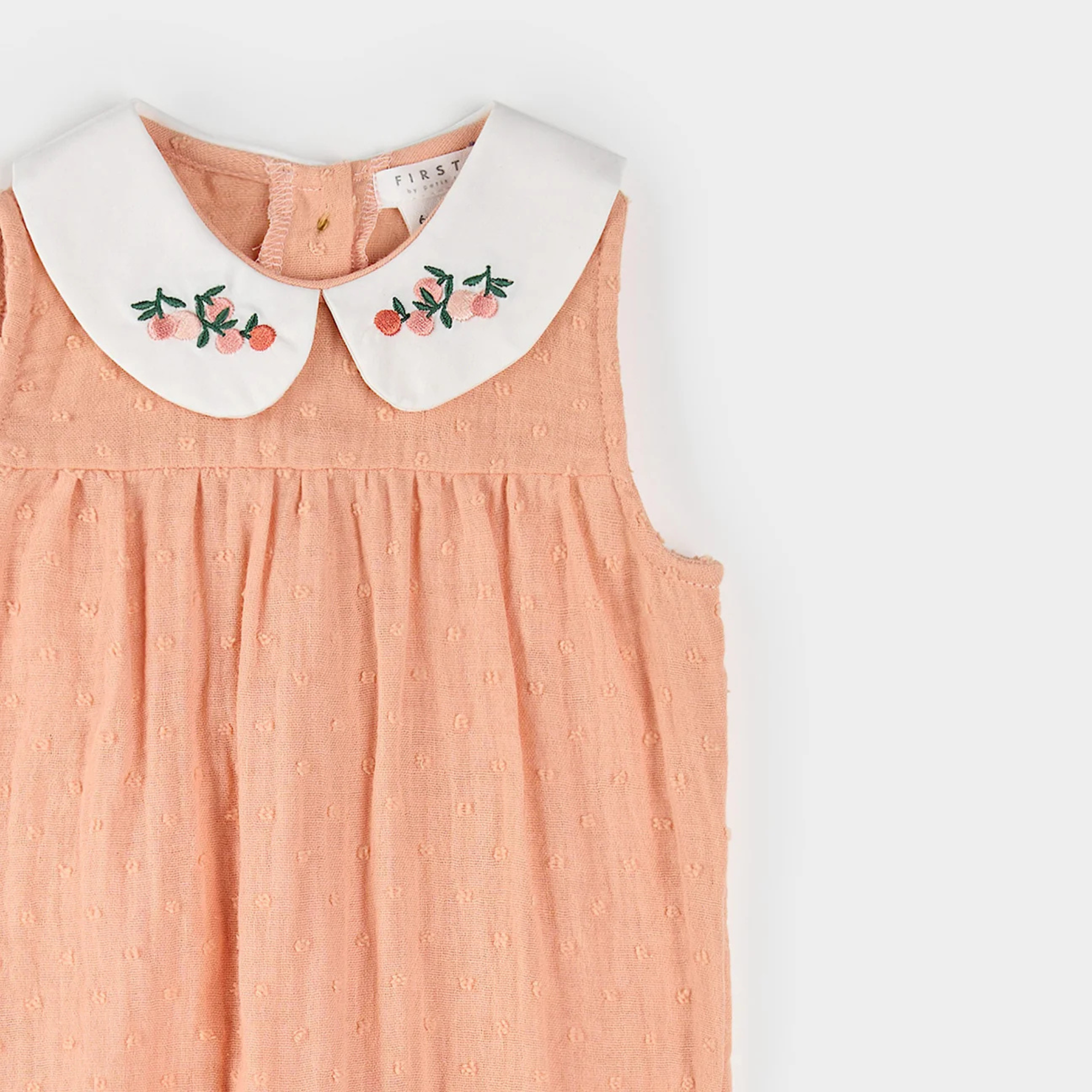 Combinaison double gaze à pois Papaya FIRSTS