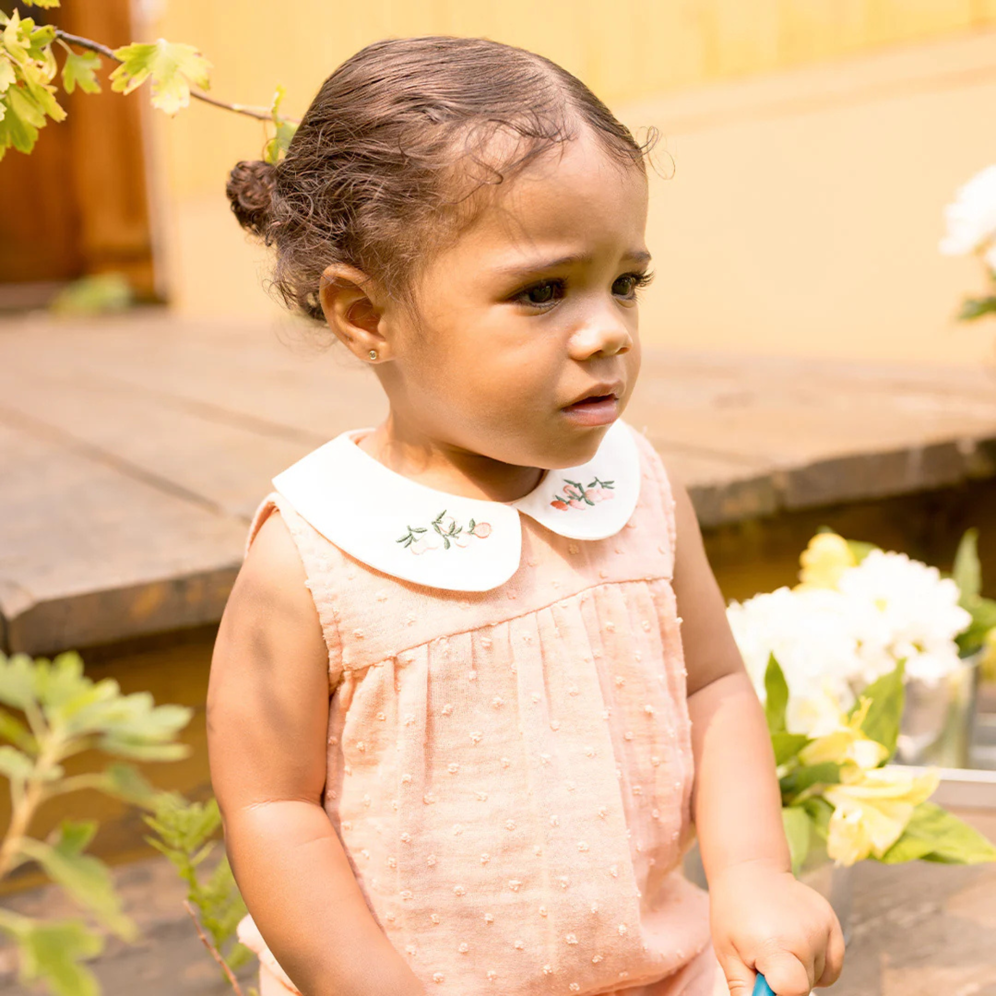 Combinaison double gaze à pois Papaya FIRSTS