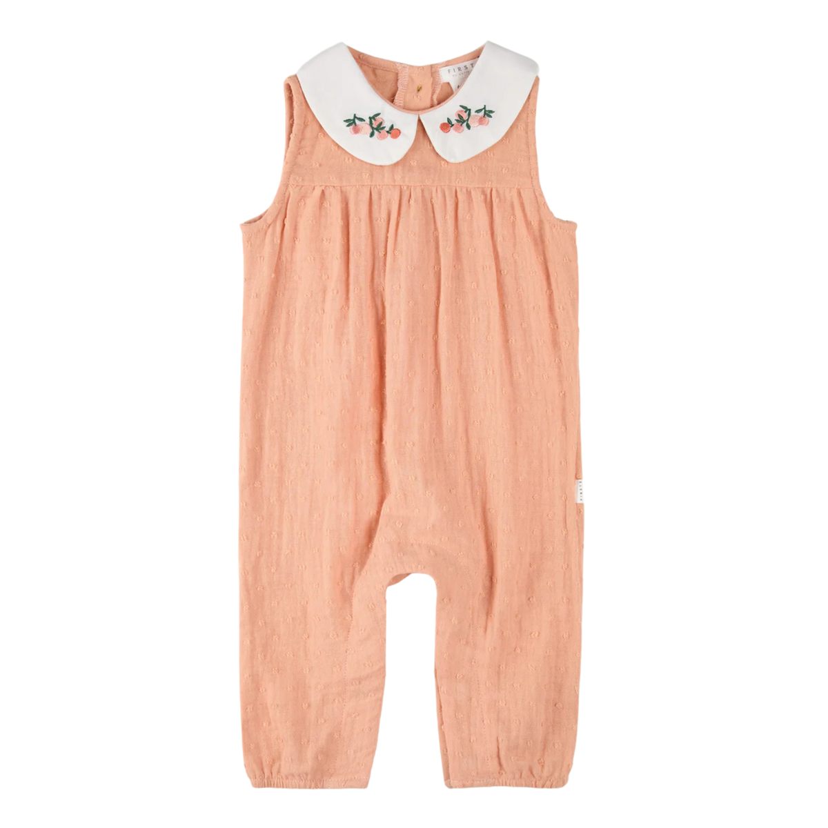FIRSTS Papaya Dotted Double Gauze Jumpsuit