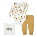 FIRSTS Pear Print 3-Piece Bodysuit Set