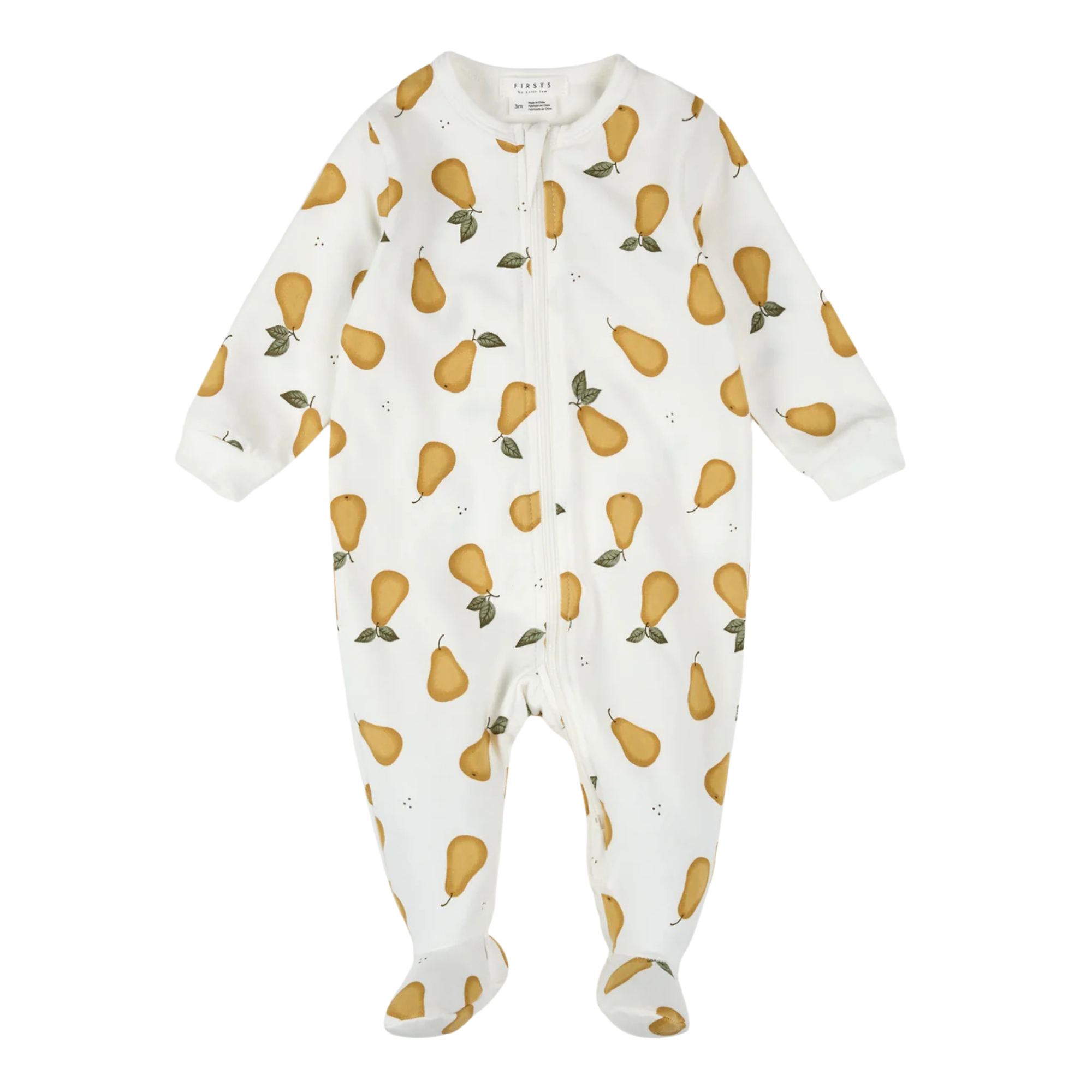 Pyjama blanc cassé à imprimé poire FIRSTS