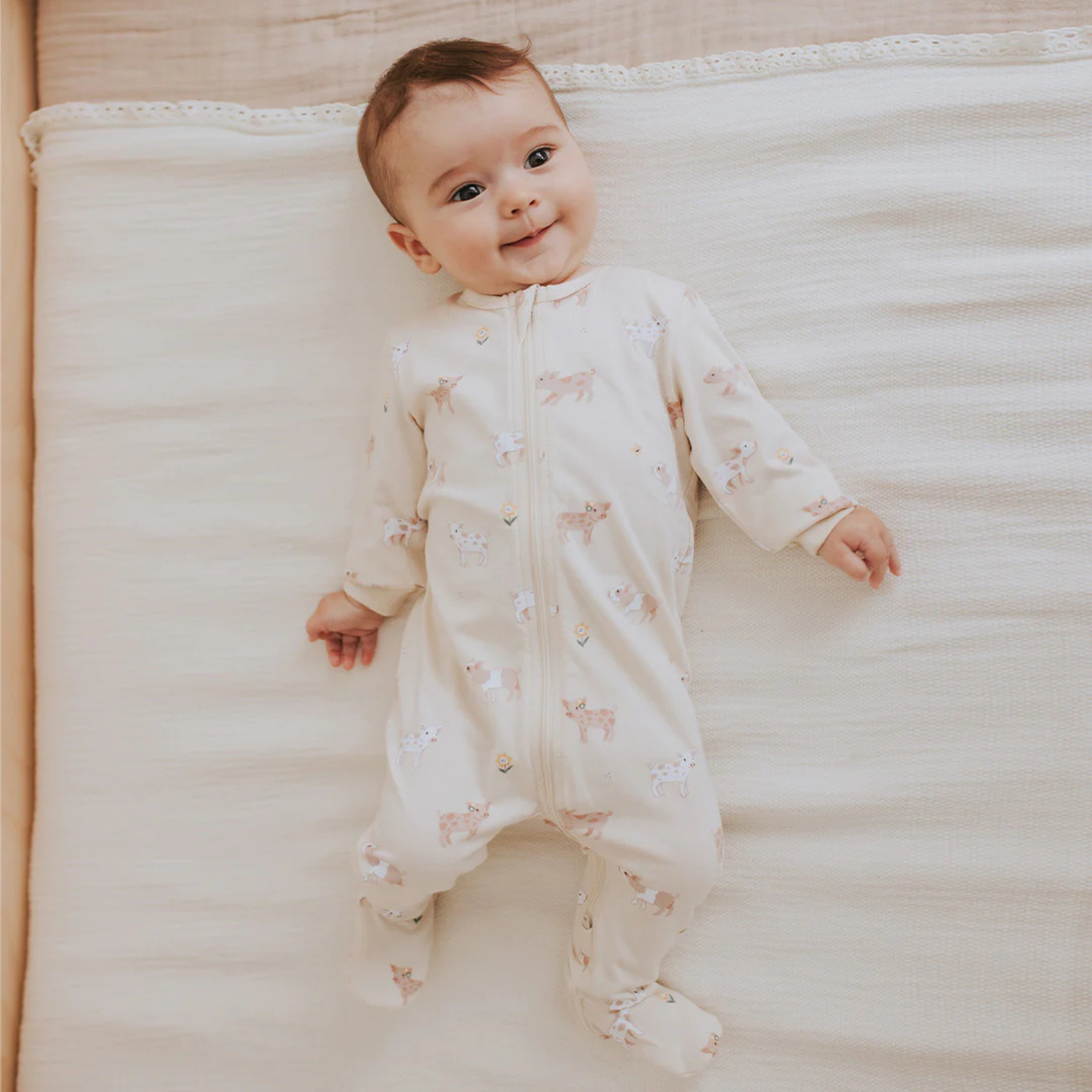 FIRSTS Piglet Print Sleeper