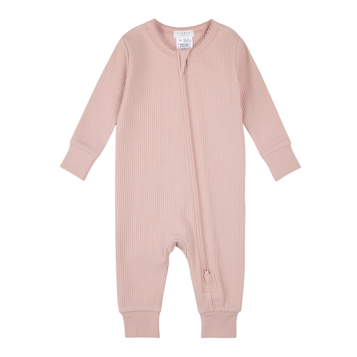 FIRSTS Pink Ribbed Sleeper