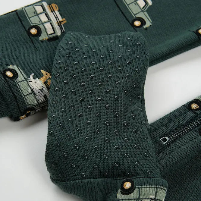 FIRSTS Safari SUV Print on Military Green Convertible Sleeper