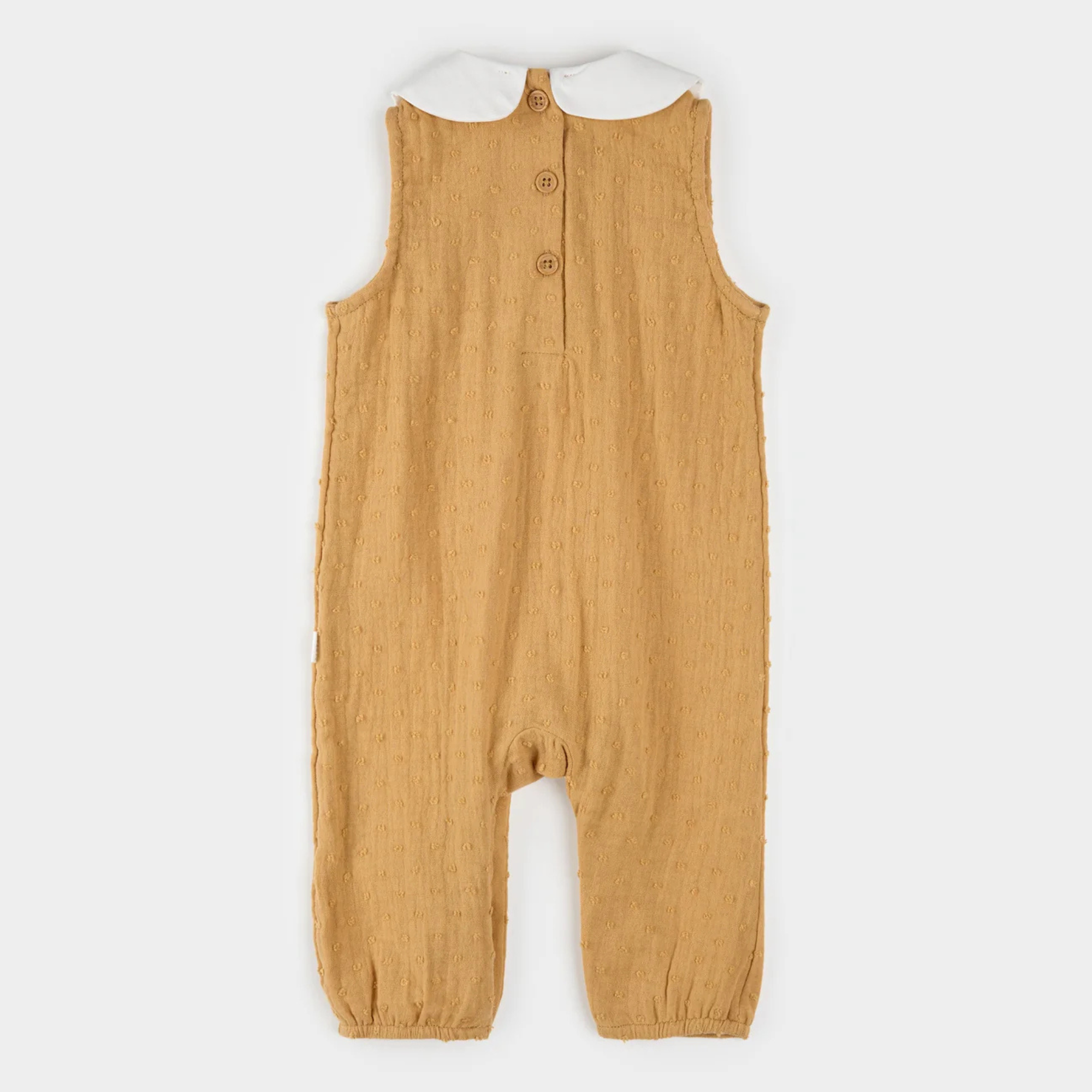 FIRSTS Sepia Dotted Double Gauze Jumpsuit